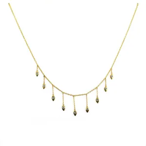 0.45 Ct Designer White Diamond Chain Necklace in 925 Sterling Silver. Amazing Collection & Great Sparkle. Certified Diamonds!