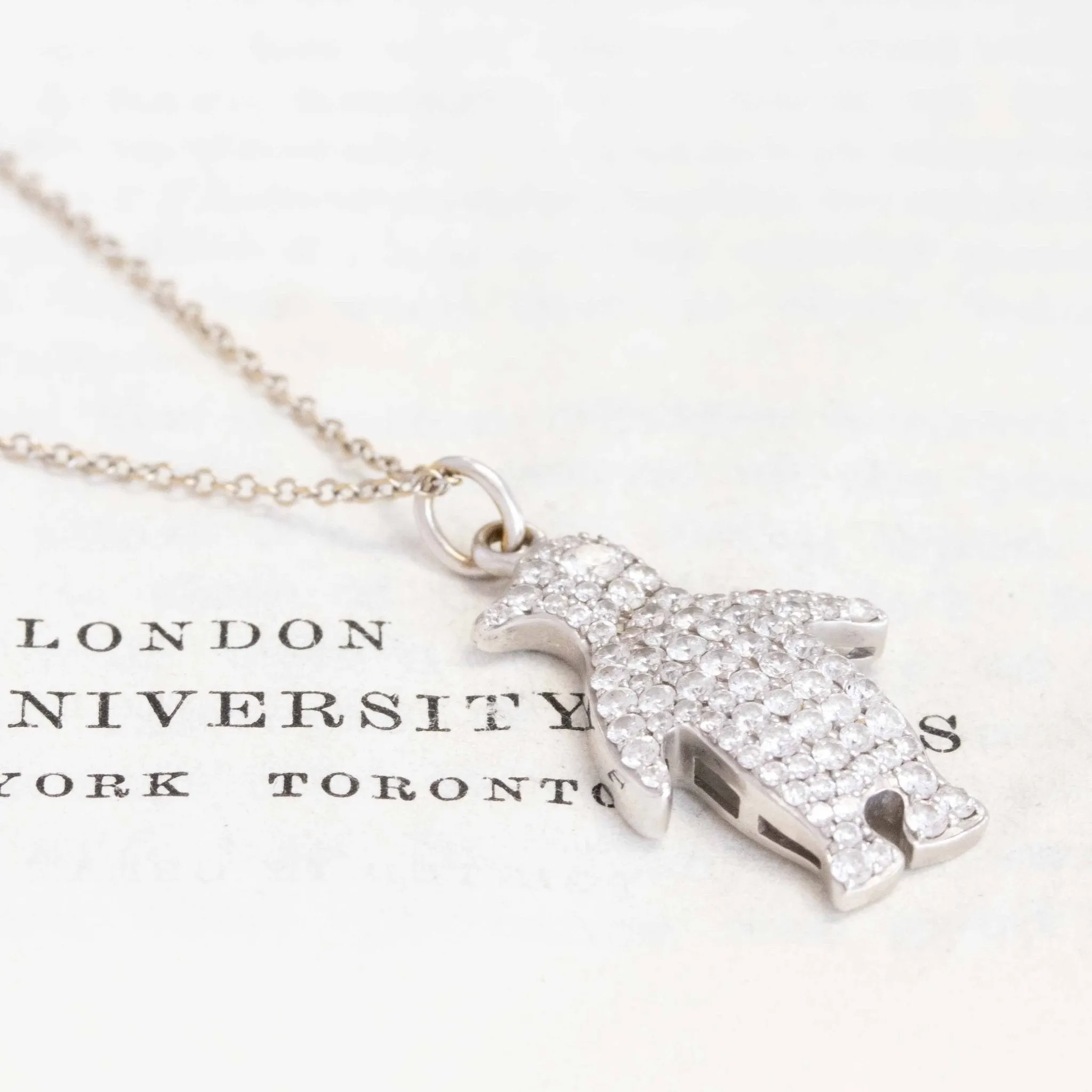1.00ctw Diamond Penguin Charm Pendant