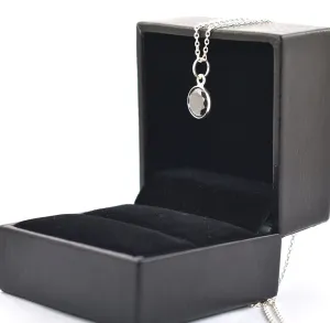 1.25 Ct AAA Quality Certified Black Diamond Solitaire Pendant in Bezel Style- Great Shine & Luster