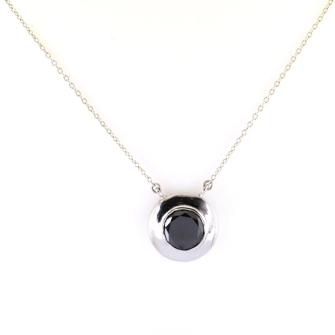 12.80 Ct AAA Quality Brilliant Cut Black Diamond Solitaire Pendant in Bezel Setting, Ideal Gift for Anniversary, Birthday