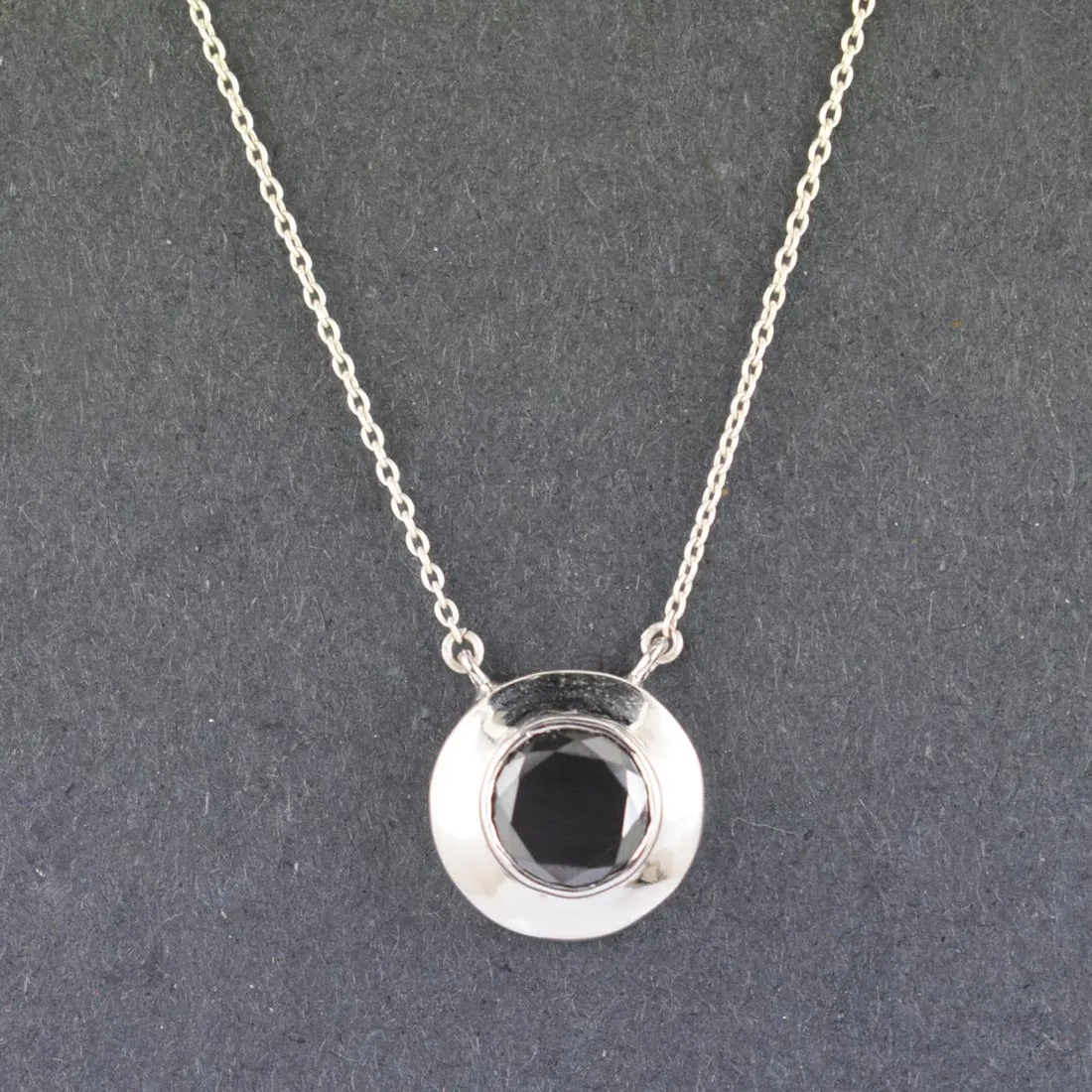 12.80 Ct AAA Quality Brilliant Cut Black Diamond Solitaire Pendant in Bezel Setting, Ideal Gift for Anniversary, Birthday