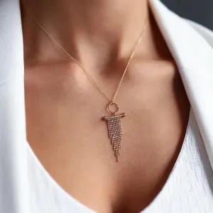 14k Gold Pendant Chain Necklace