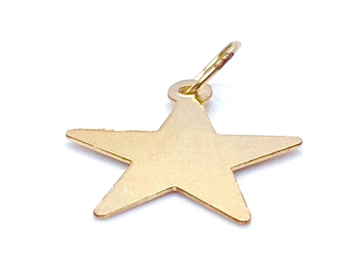 14KGF Star Charm , Sku#1456-C