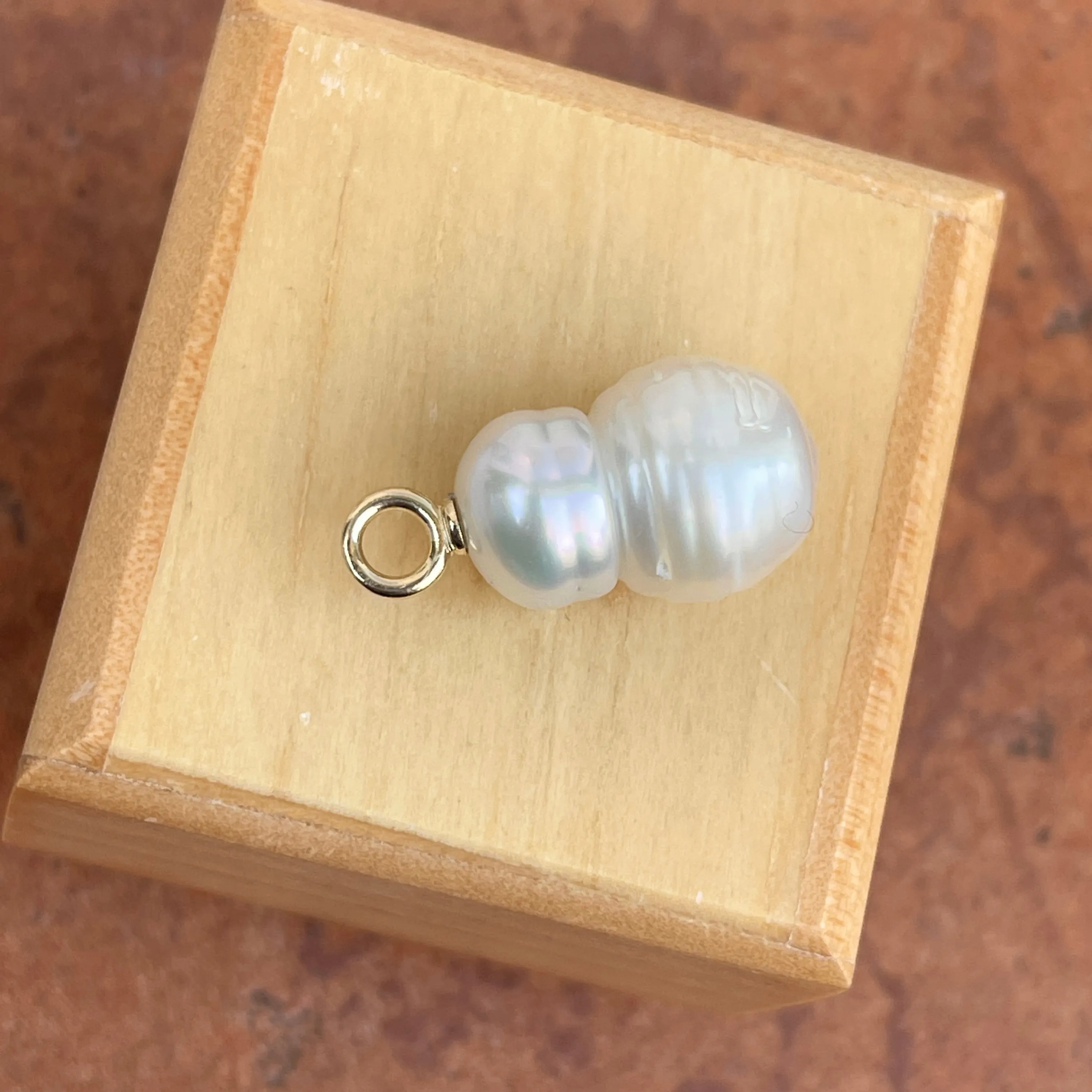 14KT Yellow Gold Paspaley South Sea Pearl Simple Pendant 13mm #11