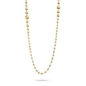 18K Yellow Gold Graduated Double Wave Necklace