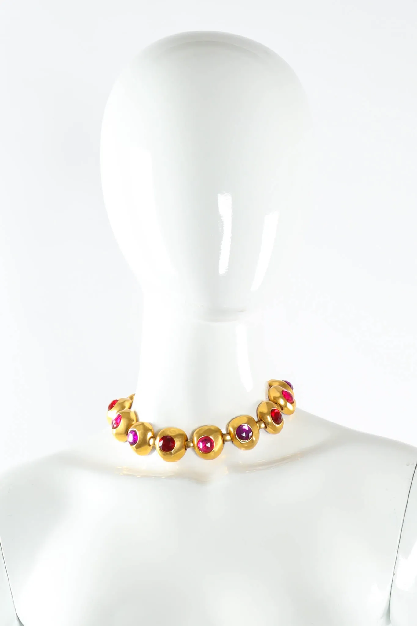 1980s Rock Rhinestone Necklace