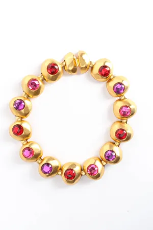 1980s Rock Rhinestone Necklace
