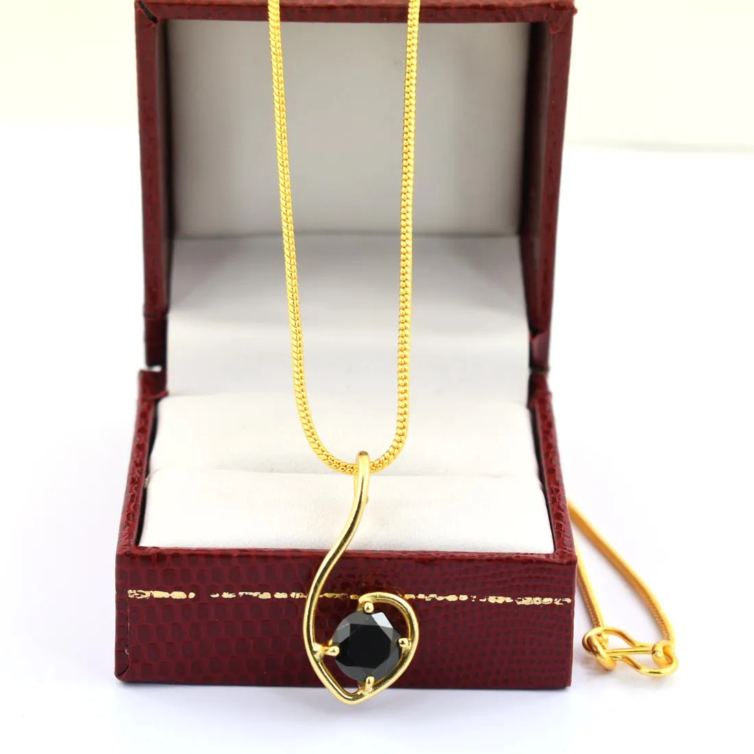 2 Ct Semi Heart Style Black Diamond Solitaire Pendant, Certified- Great Gift for Anniversary, Birthday