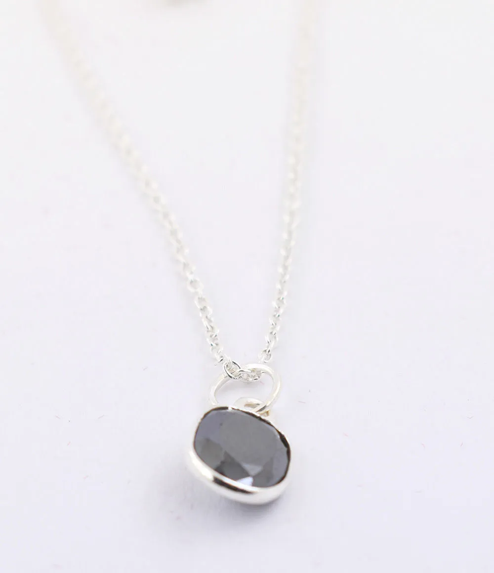 4 Ct AAA Certified Oval Shape Black Diamond Solitaire Pendant in Sterling Silver- Great Sparkle