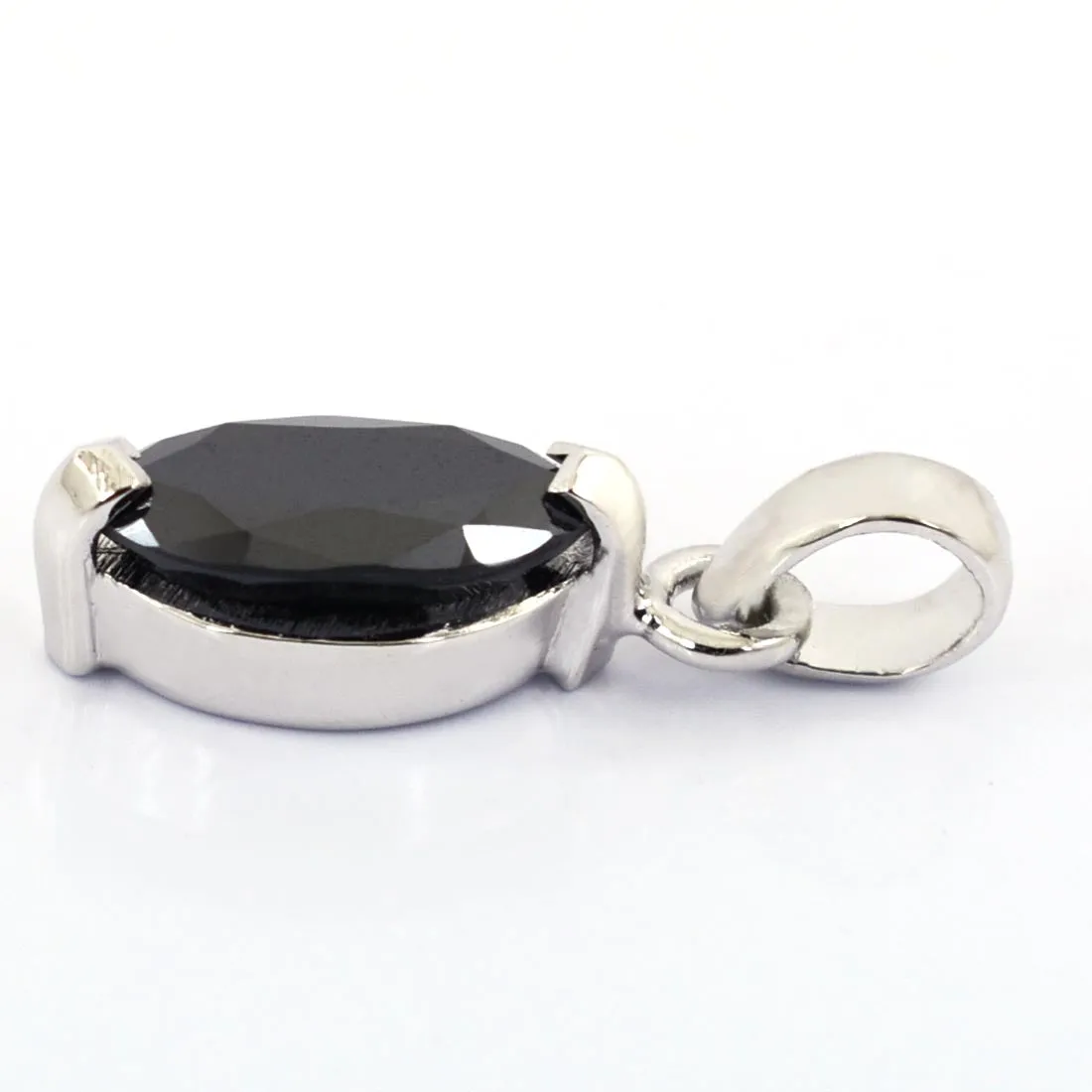 4.75 Ct Marquise Shape Black Diamond Solitaire Pendant in Prong Setting- Ideal Gift for Anniversary, Birthday