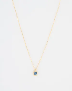 4mm sapphire pendant necklace