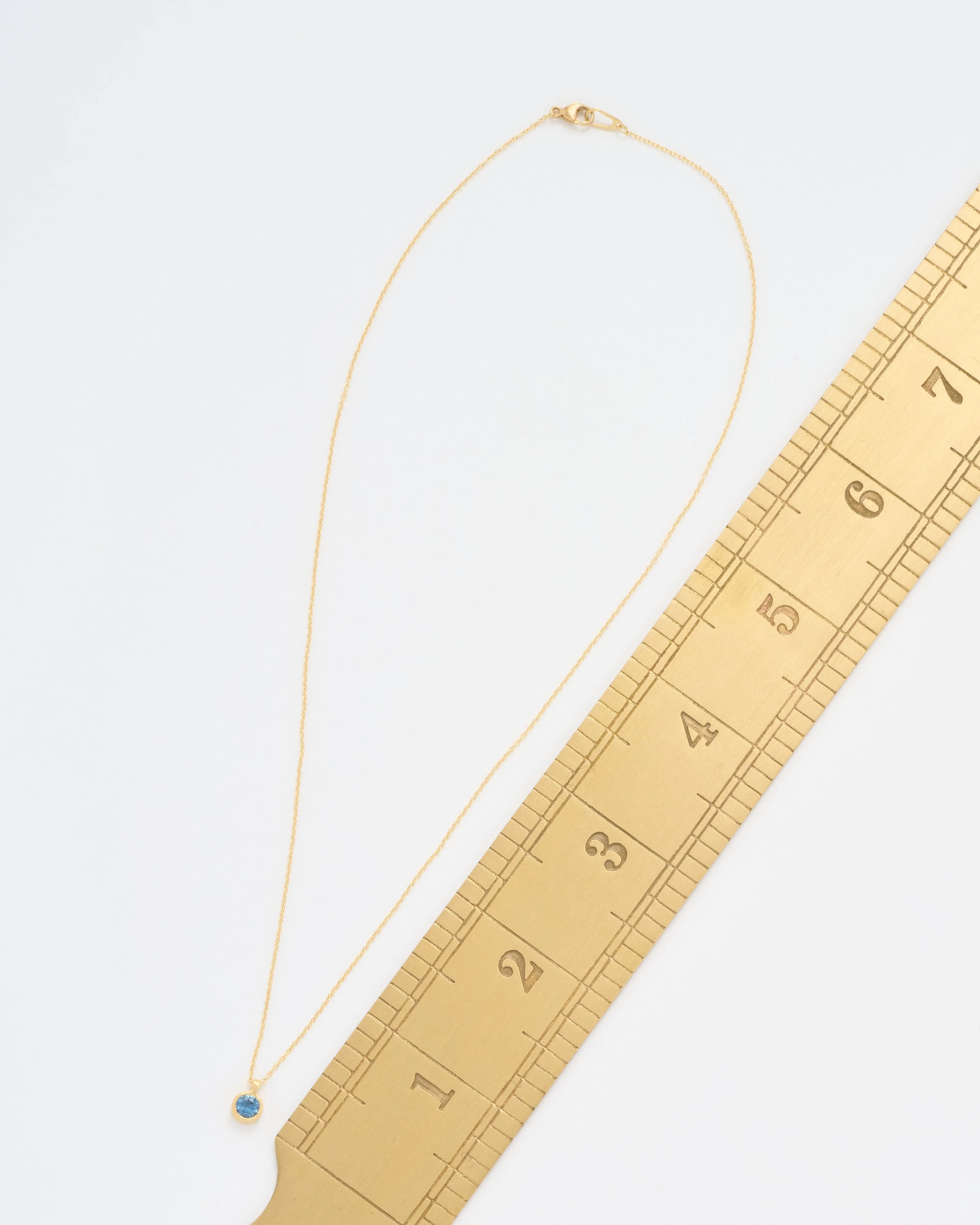 4mm sapphire pendant necklace
