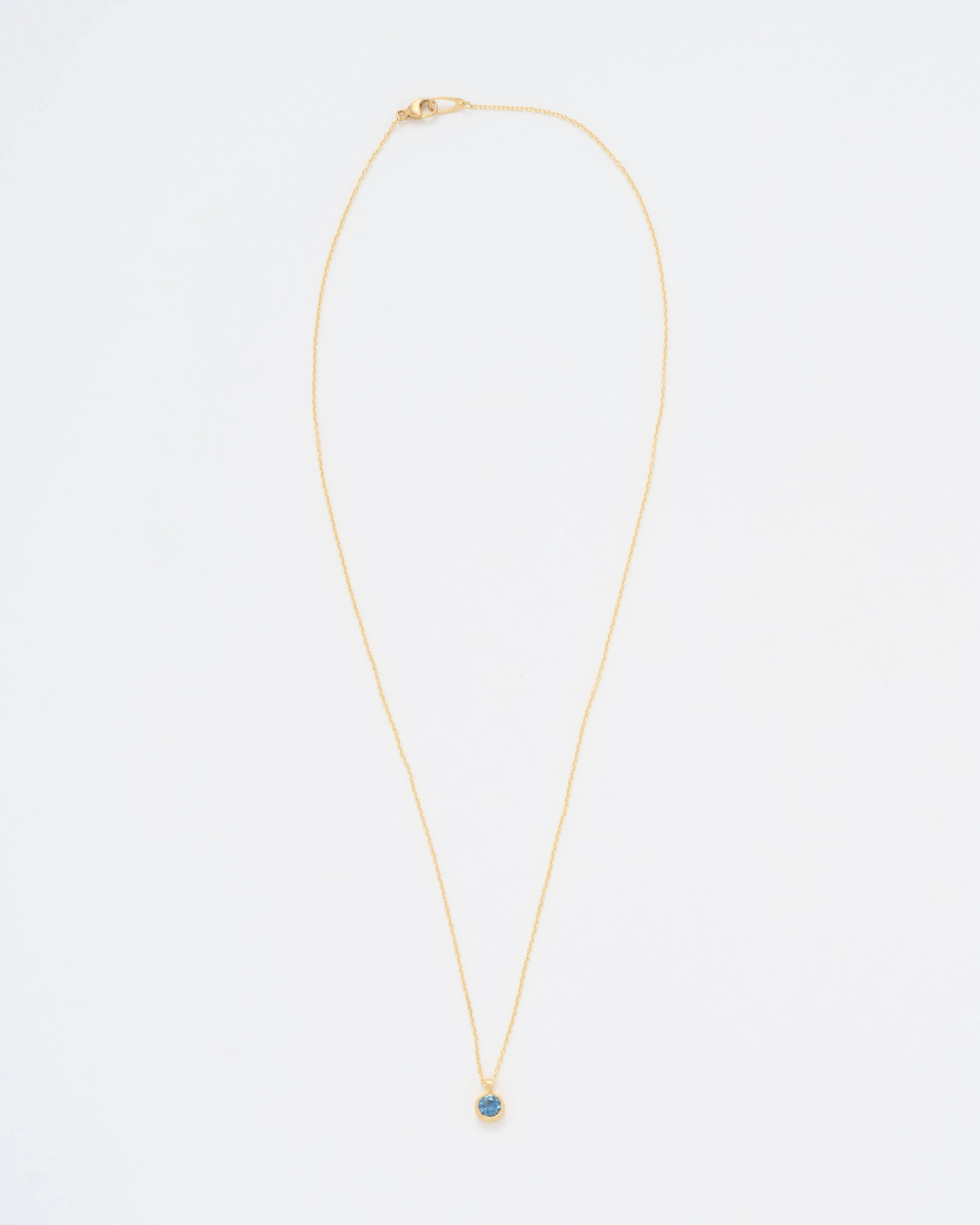 4mm sapphire pendant necklace