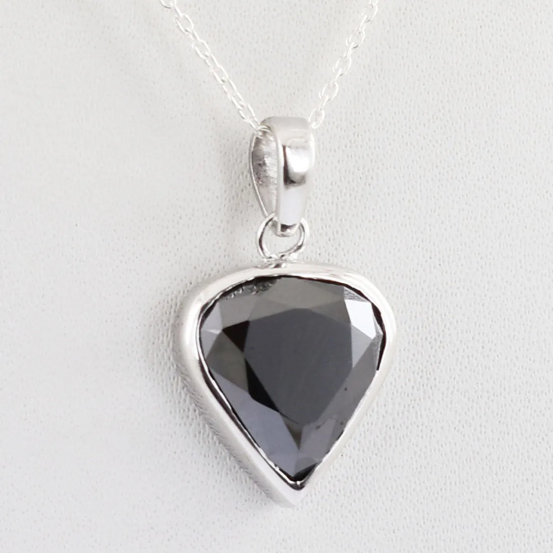 5 Ct Certified Black Diamond Solitaire Pendant in 925 Sterling Silver, Excellent Quality with Great Shine