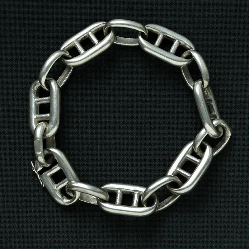60s' Sterling Silver Chain Bracelet
