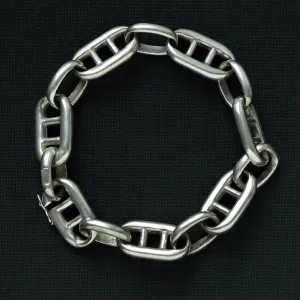 60s' Sterling Silver Chain Bracelet
