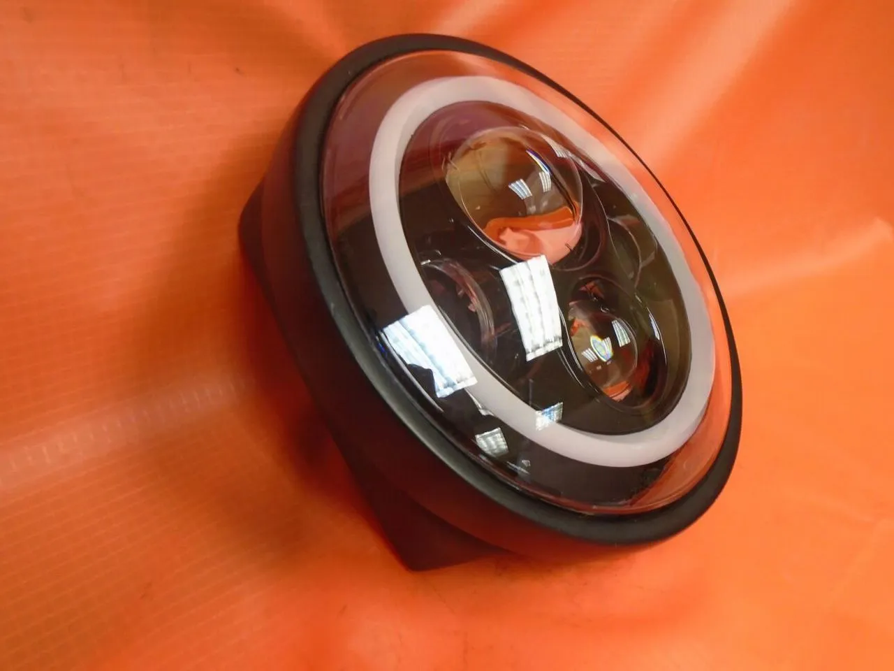 7" DAYMAKER Yamaha Royal Star Venture BLACK with AMBER Halo Projector HID LED Light Bulb Headlight Motorcycle