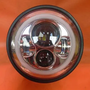 7" DAYMAKER Yamaha Royal Star Venture CHROME with GREEN Halo Projector HID LED Light Bulb Headlight Motorcycle