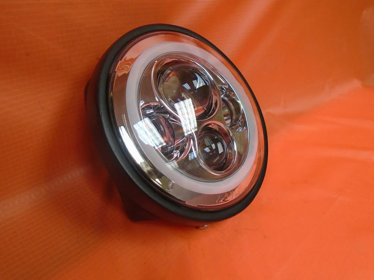 7" DAYMAKER Yamaha Royal Star Venture CHROME with GREEN Halo Projector HID LED Light Bulb Headlight Motorcycle