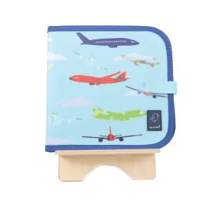 Airplane Reusable Dry Erase, Wipe Clean Activity Book