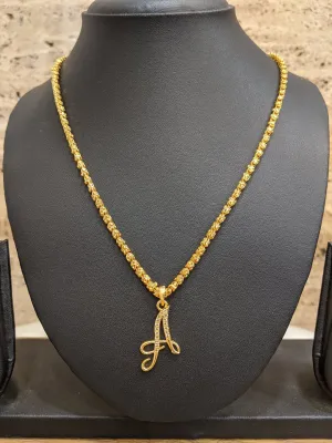 Alphabet A-Z Custom Letter Name Necklace