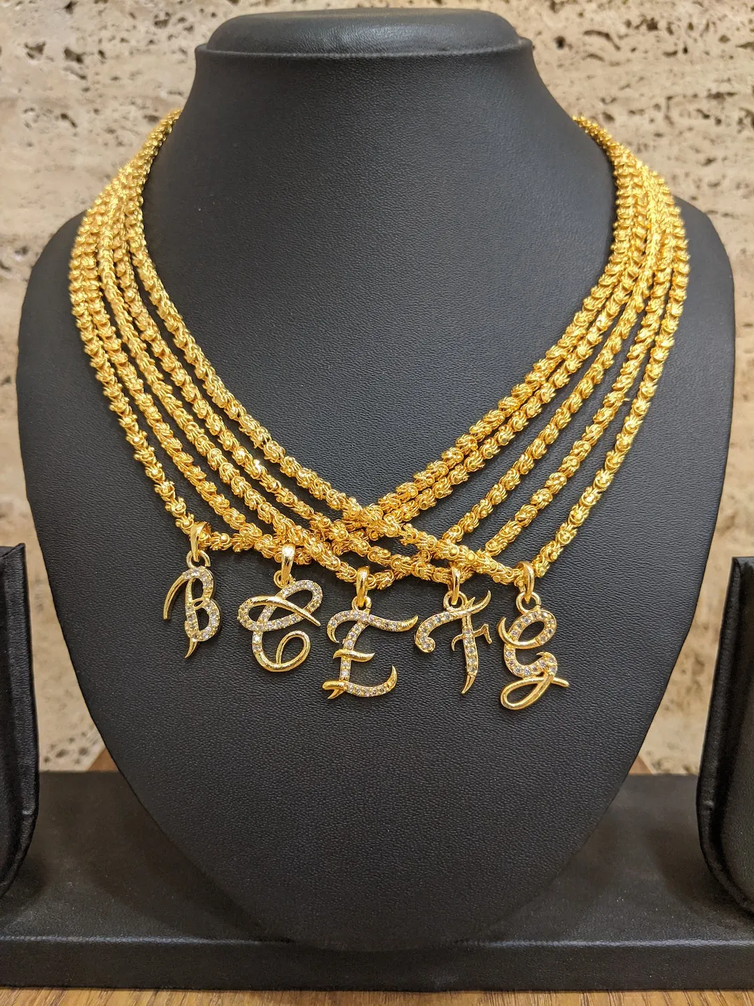 Alphabet A-Z Custom Letter Name Necklace