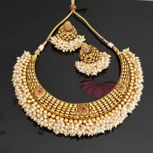 Antique Classic Necklace With Gold Plating FL24