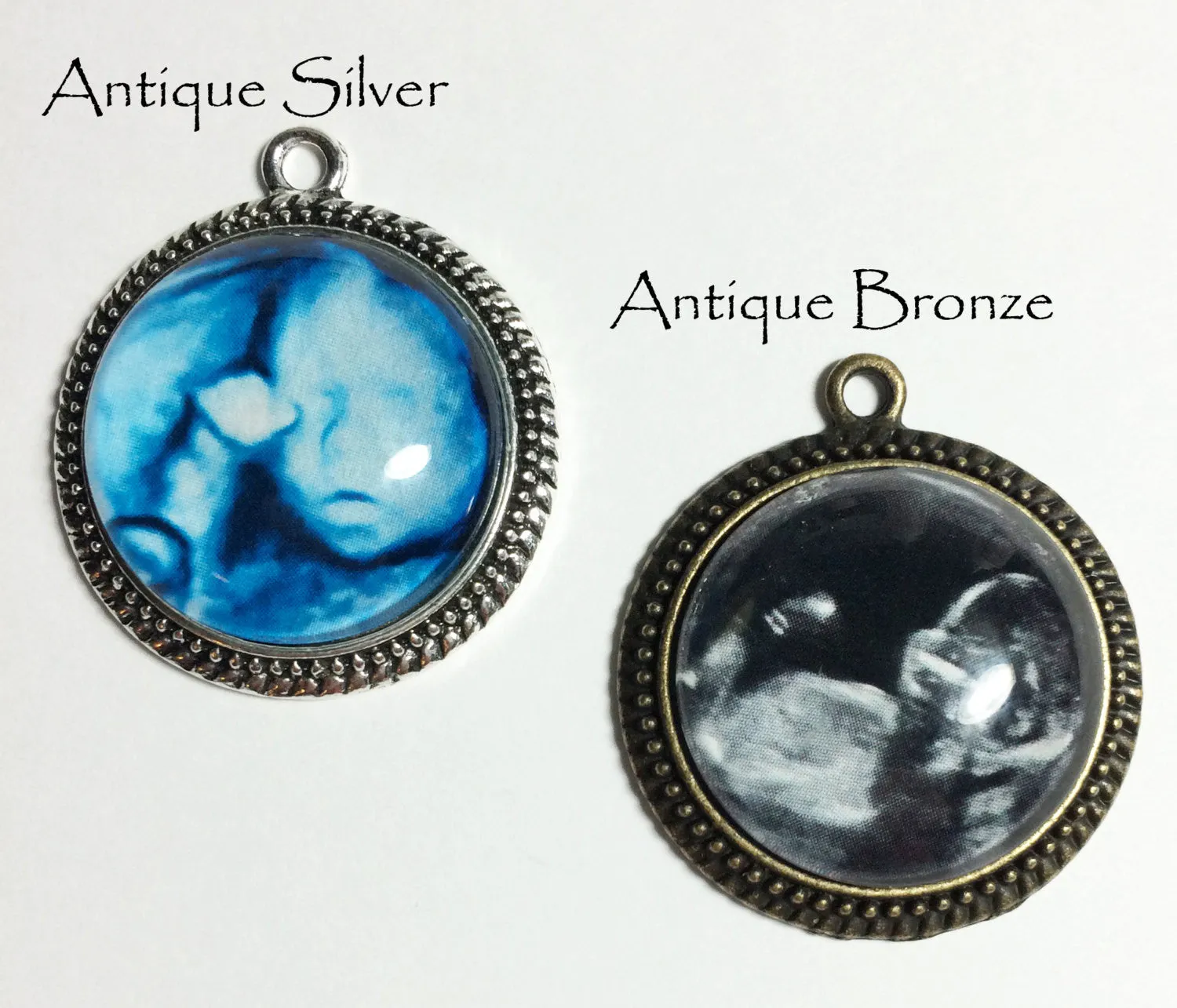 Baby Sonogram Necklace, Ultrasound Pendant - Pregnancy Gift , New Baby