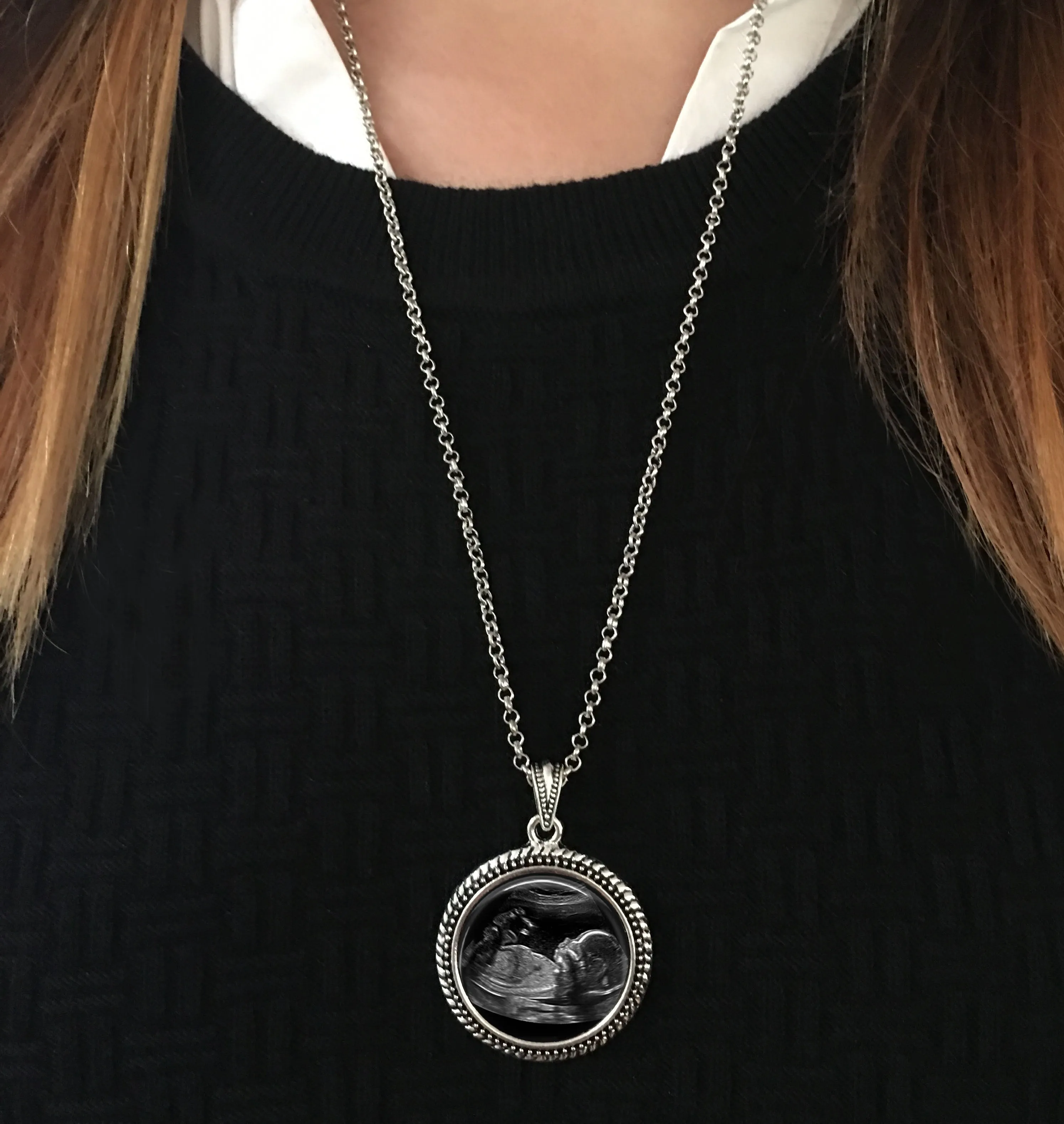 Baby SONOGRAM Necklace, Ultrasound Pendant