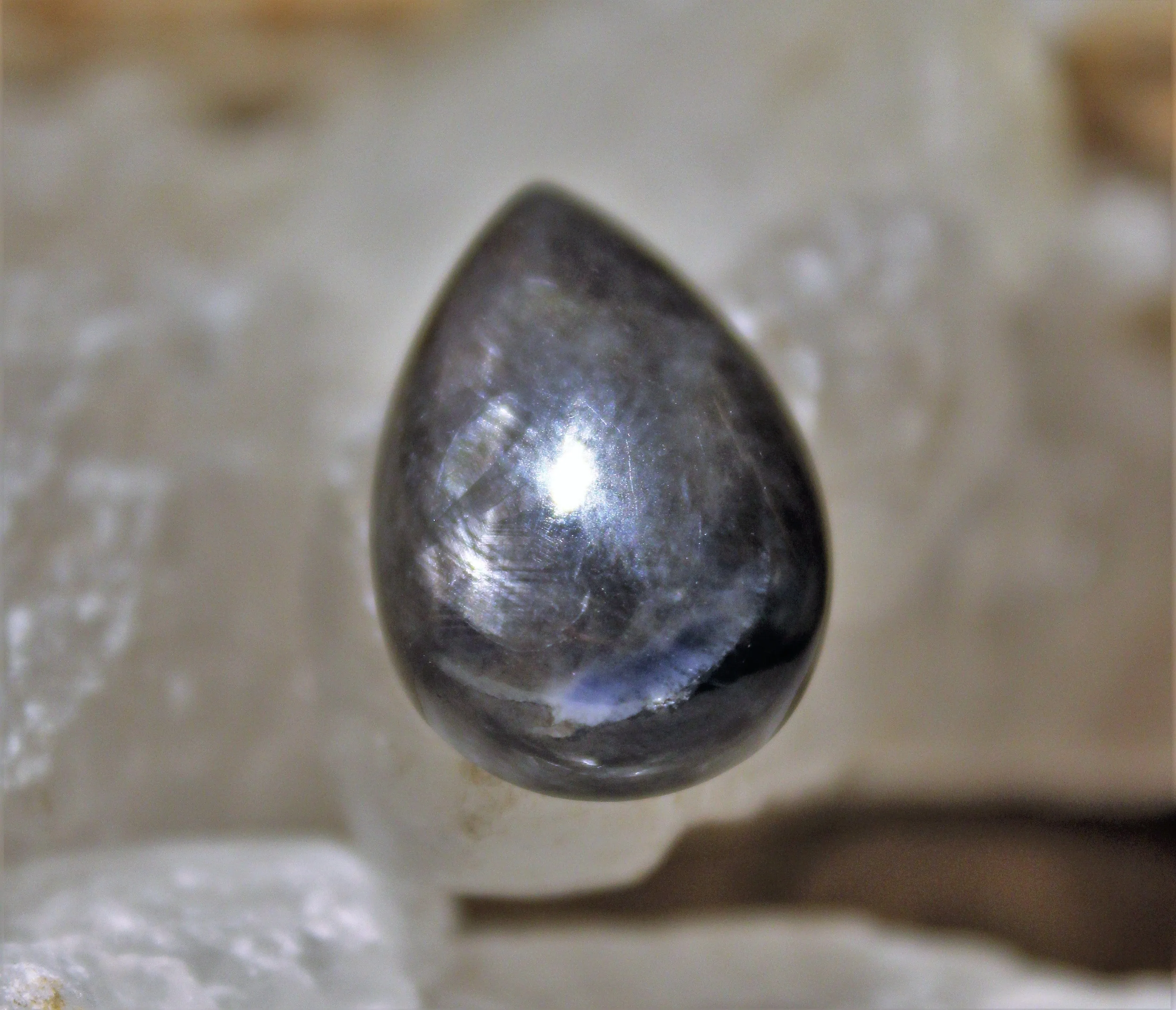 Black Star Sapphire Cabochon