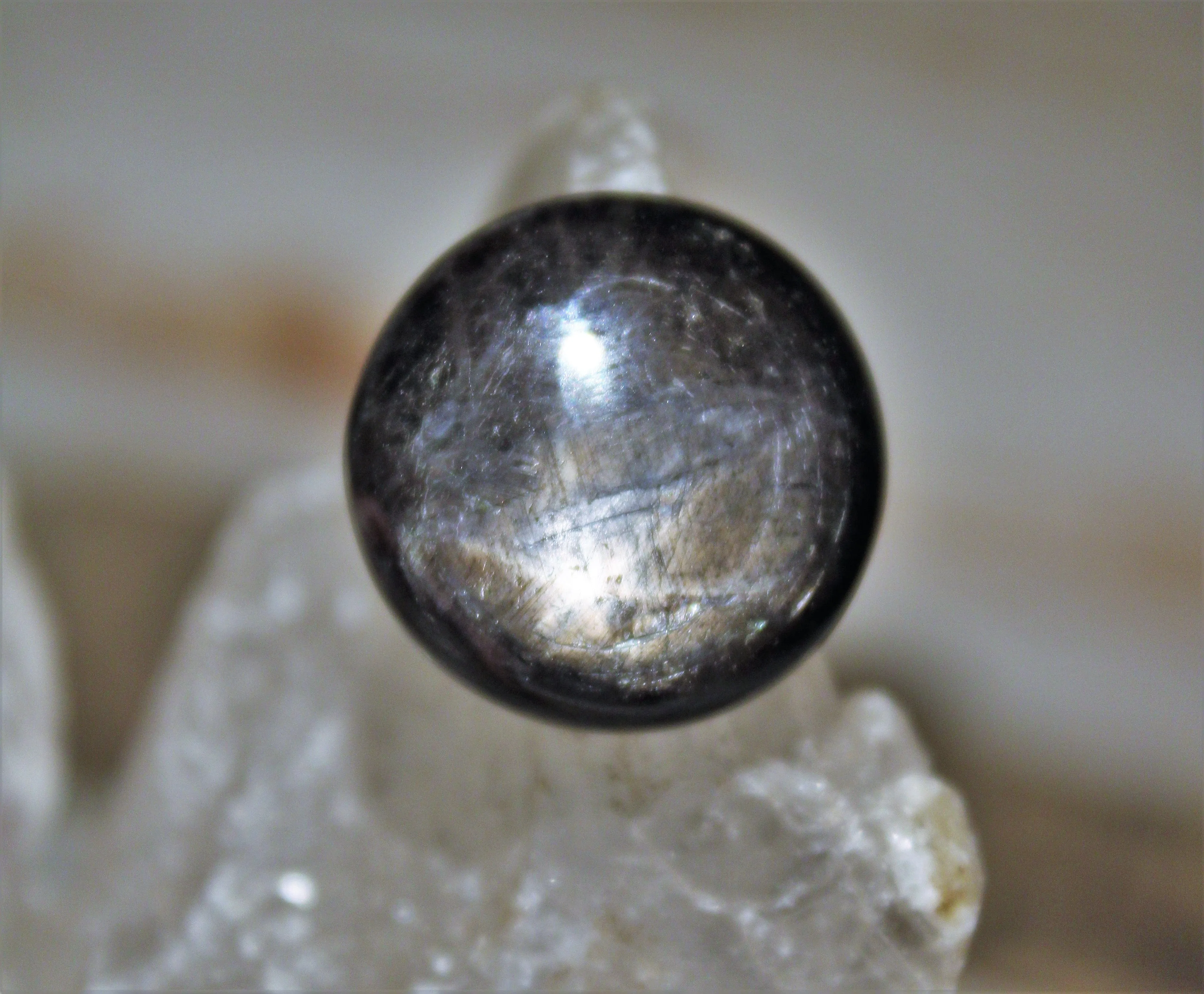 Black Star Sapphire Cabochon
