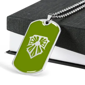 Bright Shield Rune Dog Tag