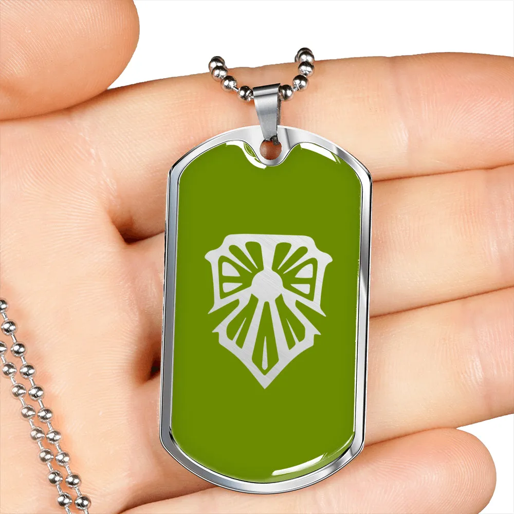 Bright Shield Rune Dog Tag