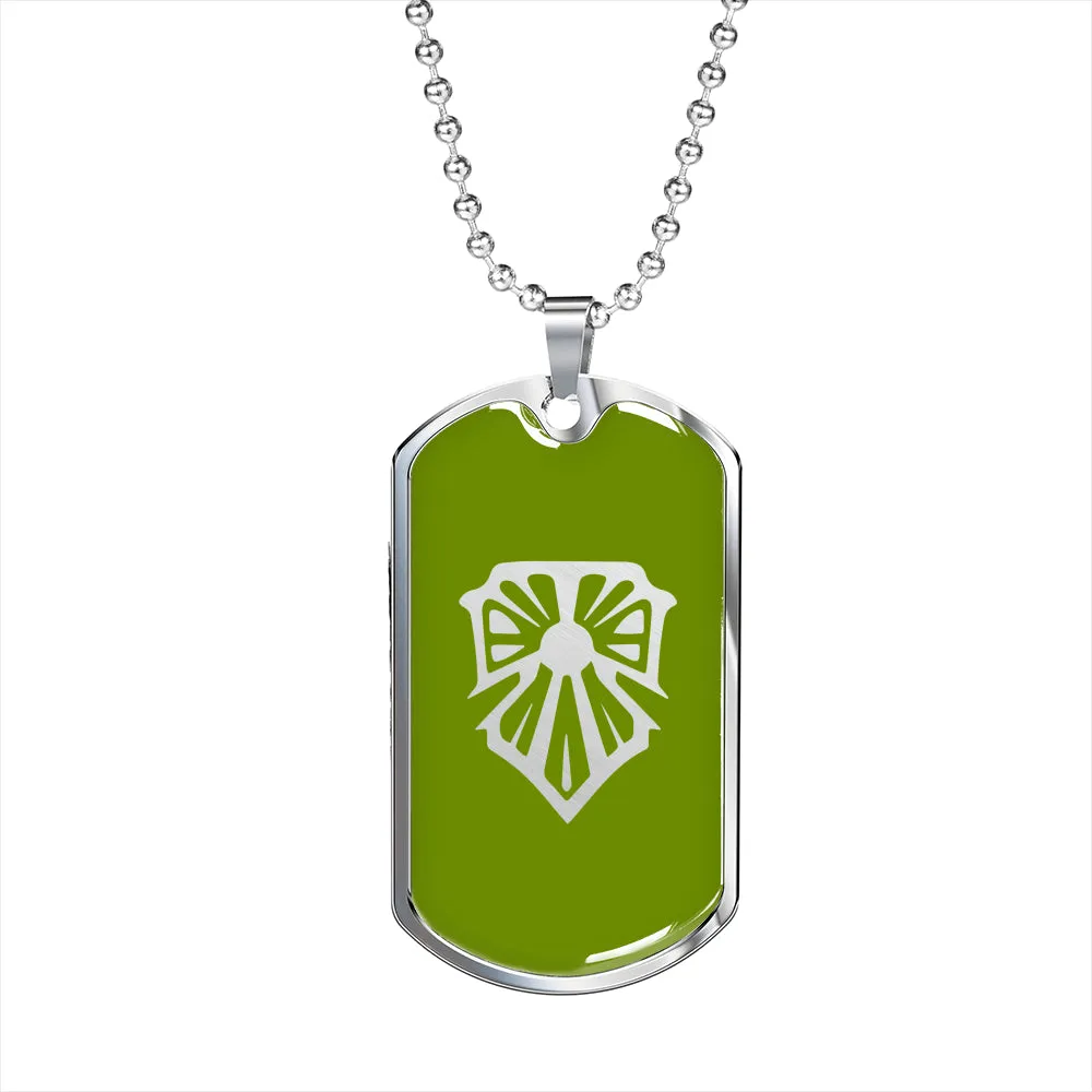 Bright Shield Rune Dog Tag