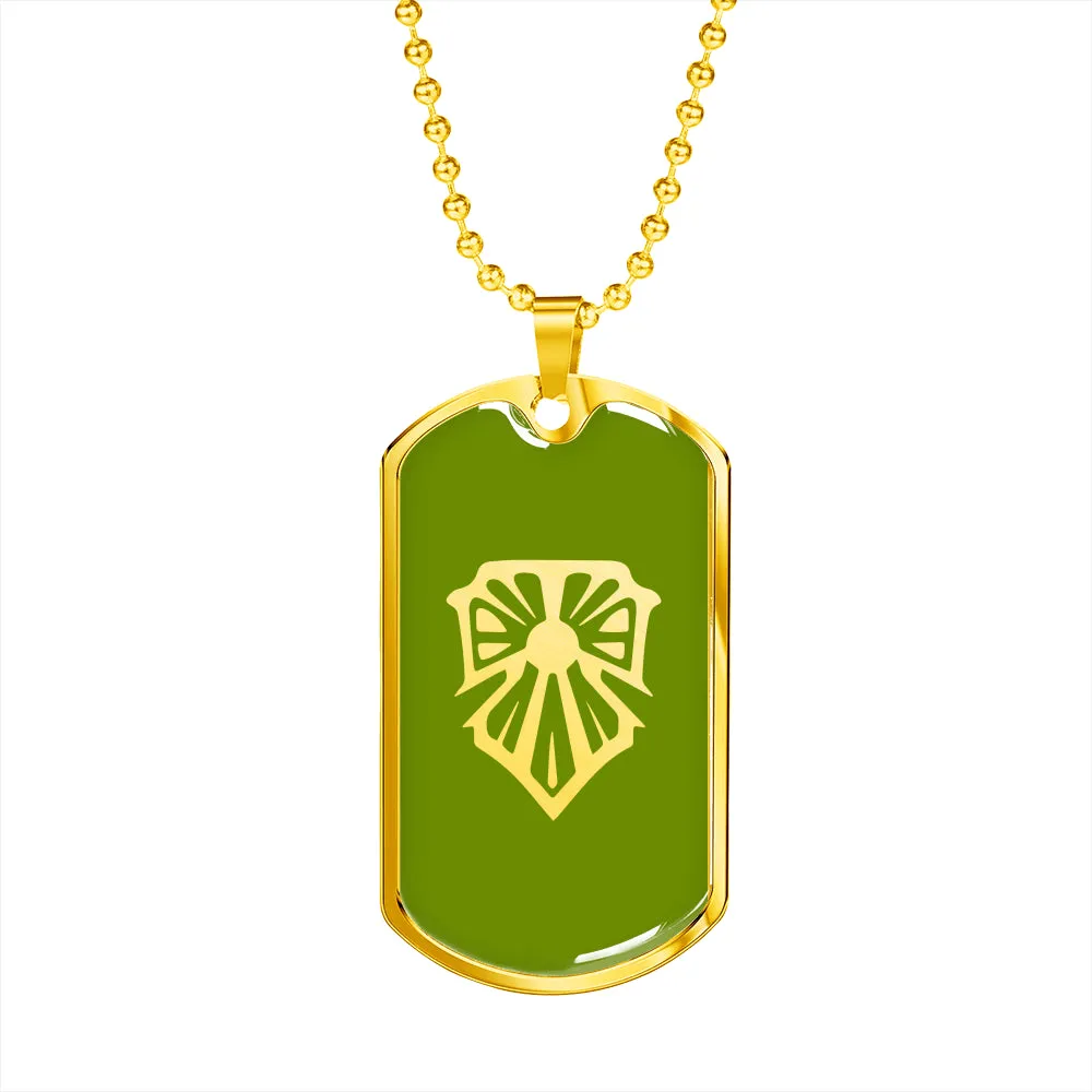 Bright Shield Rune Dog Tag