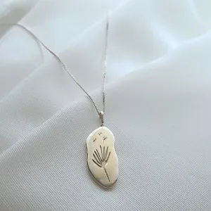 childhood wishes pendant necklace (silver)