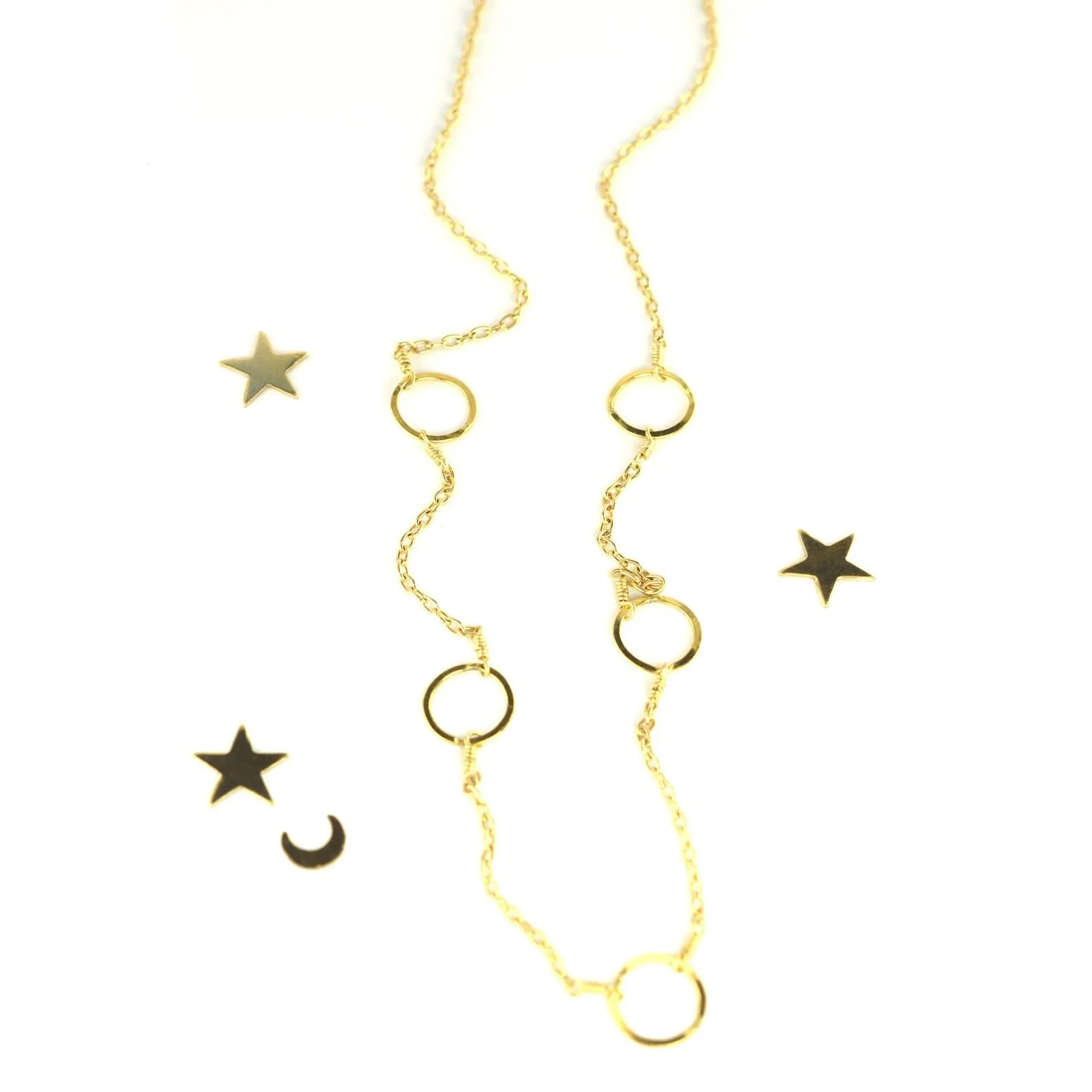 Circle Link Station Necklace