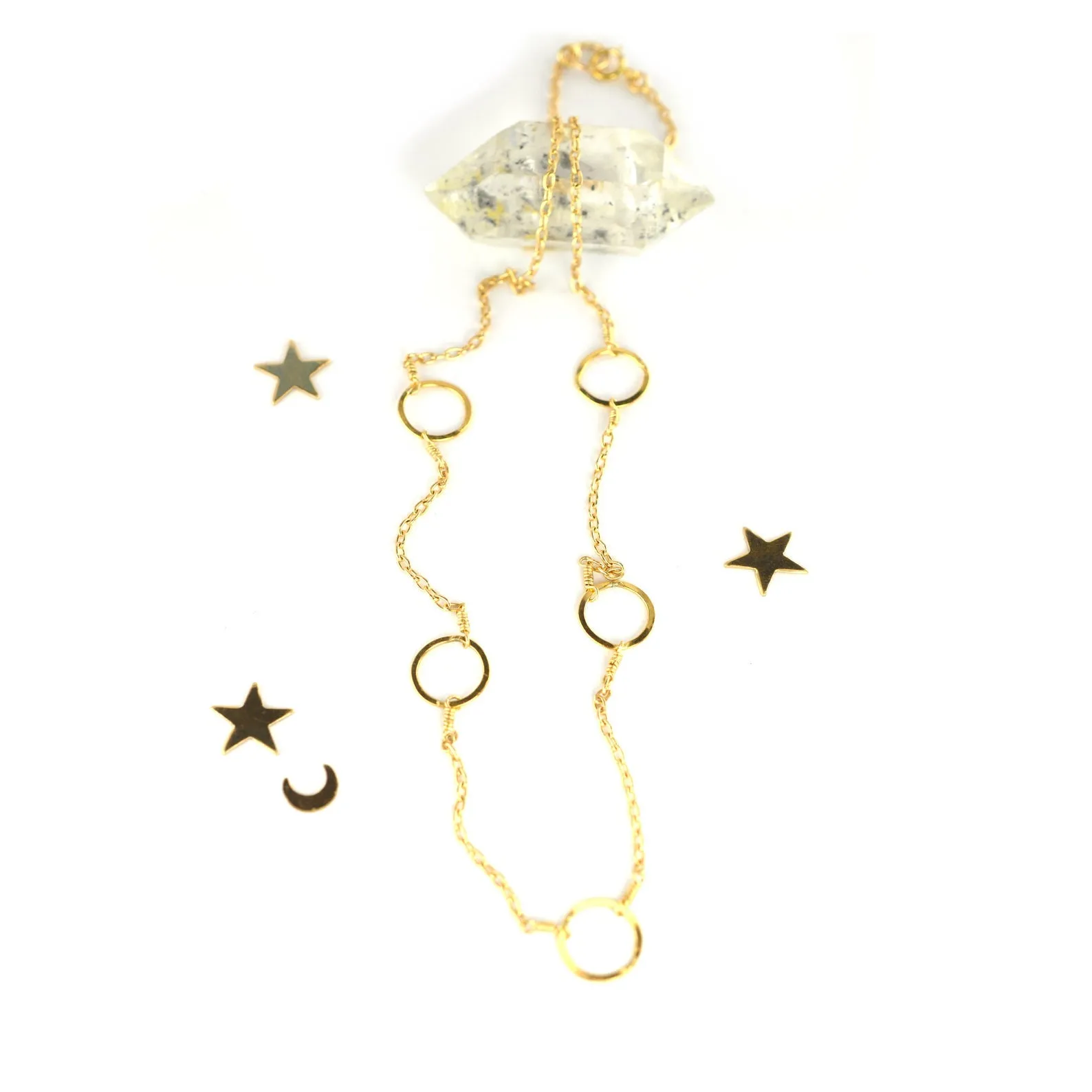 Circle Link Station Necklace