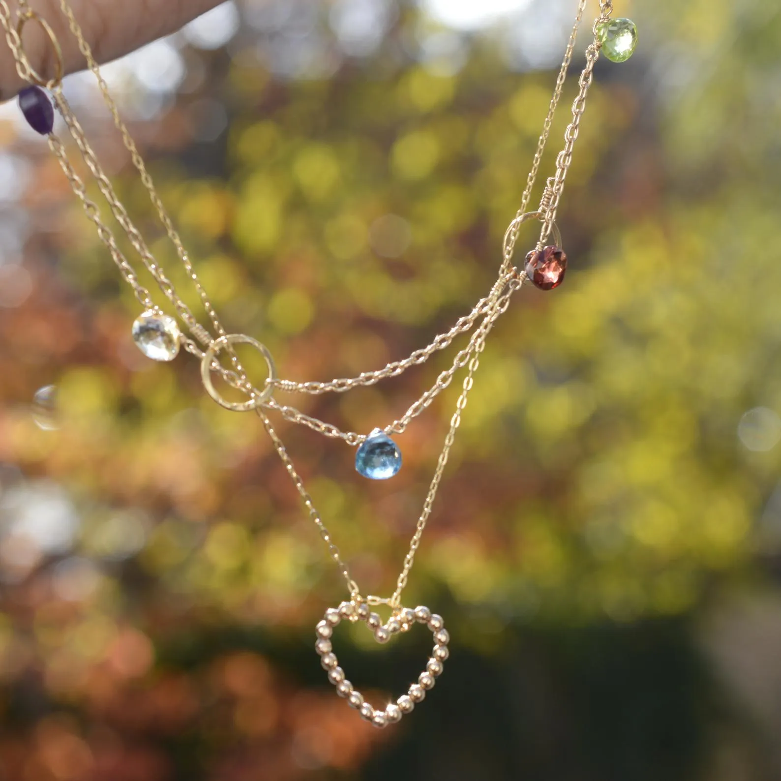 Circle Link Station Necklace