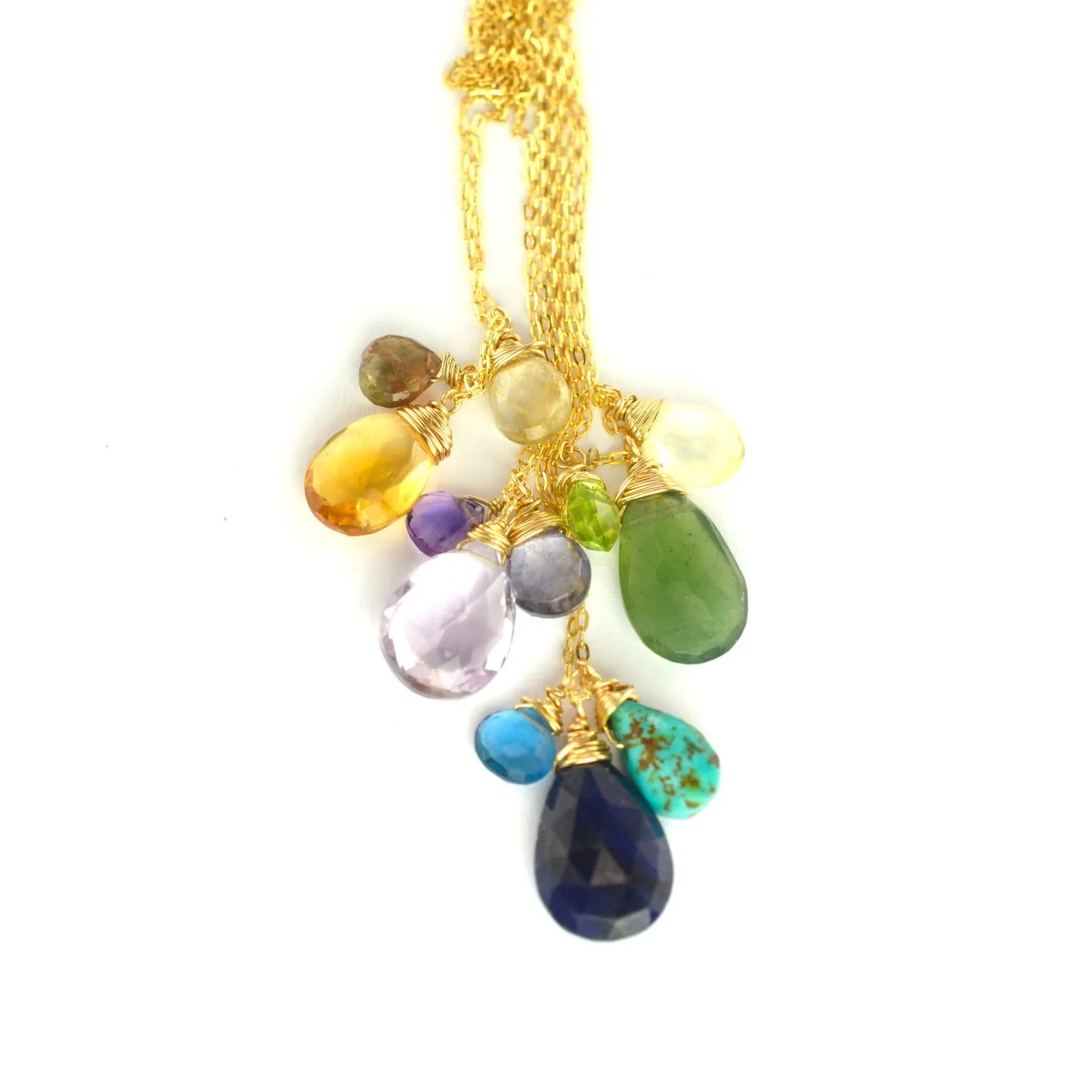 Citrine Charm Necklace