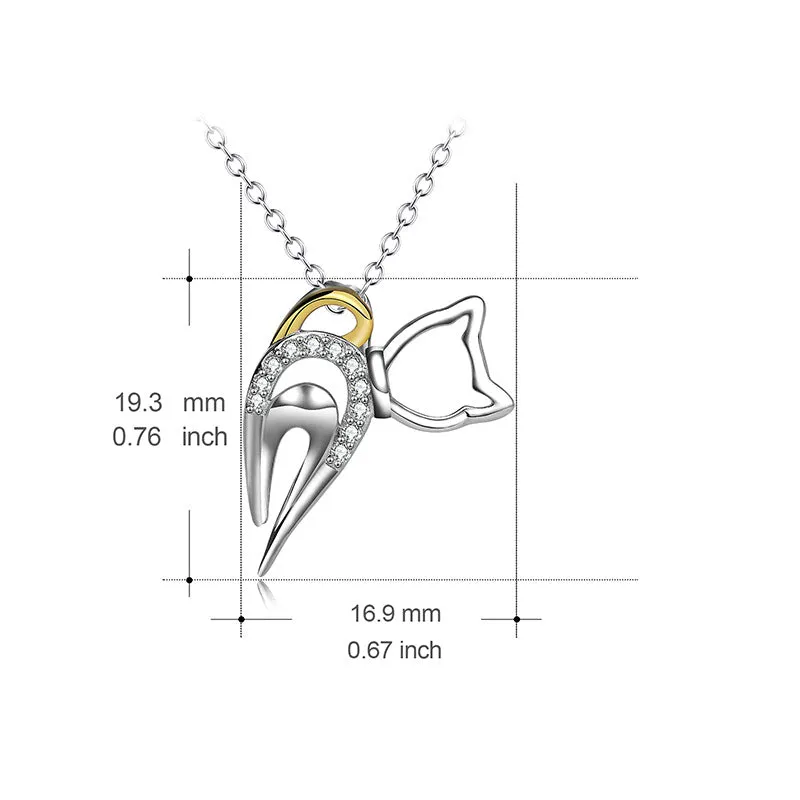 Cutie Cat Naughty Kitty Pendant Necklace