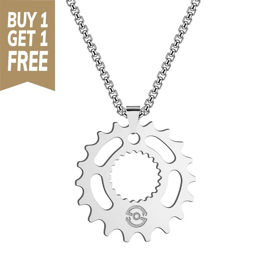 Cycolinks Sprocket Gear Necklace BOGOF