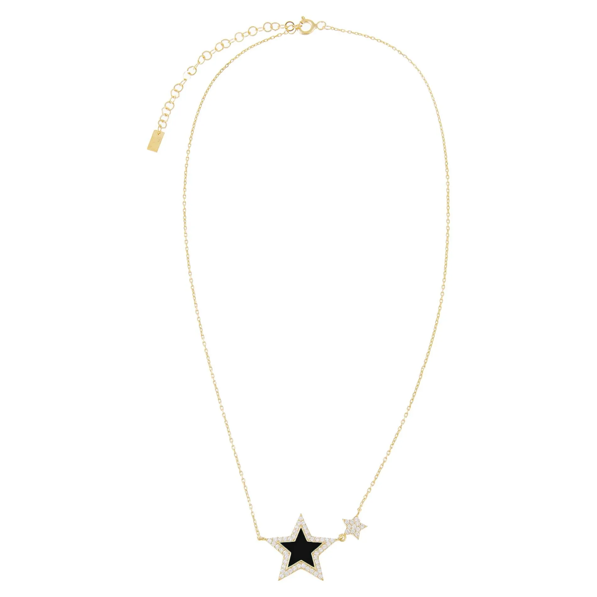 CZ Neon Star Necklace