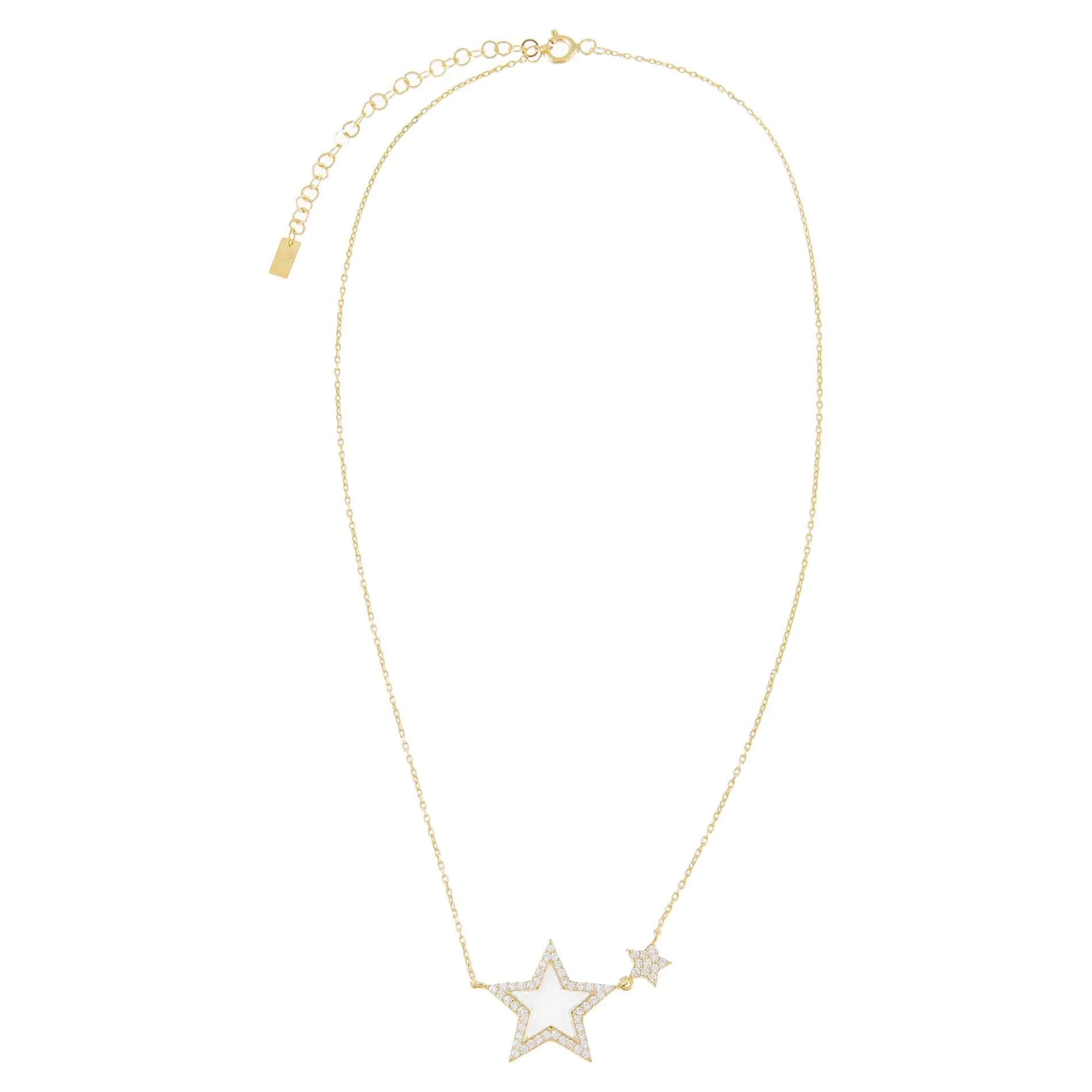 CZ Neon Star Necklace
