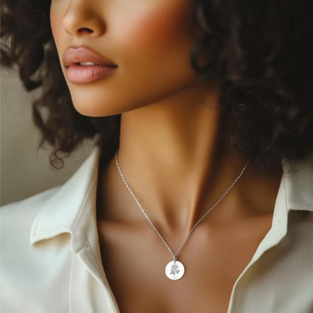 Daffodil Birth Flower Necklace