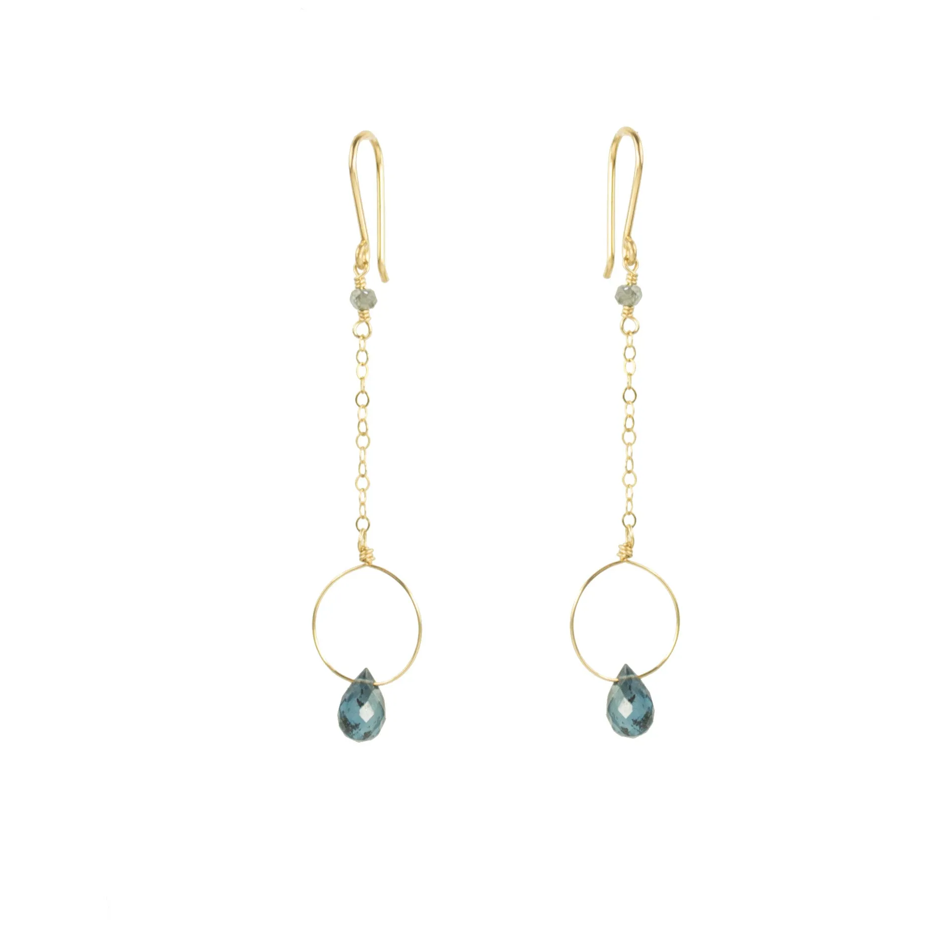 Dainty Kyanite Drop Earring