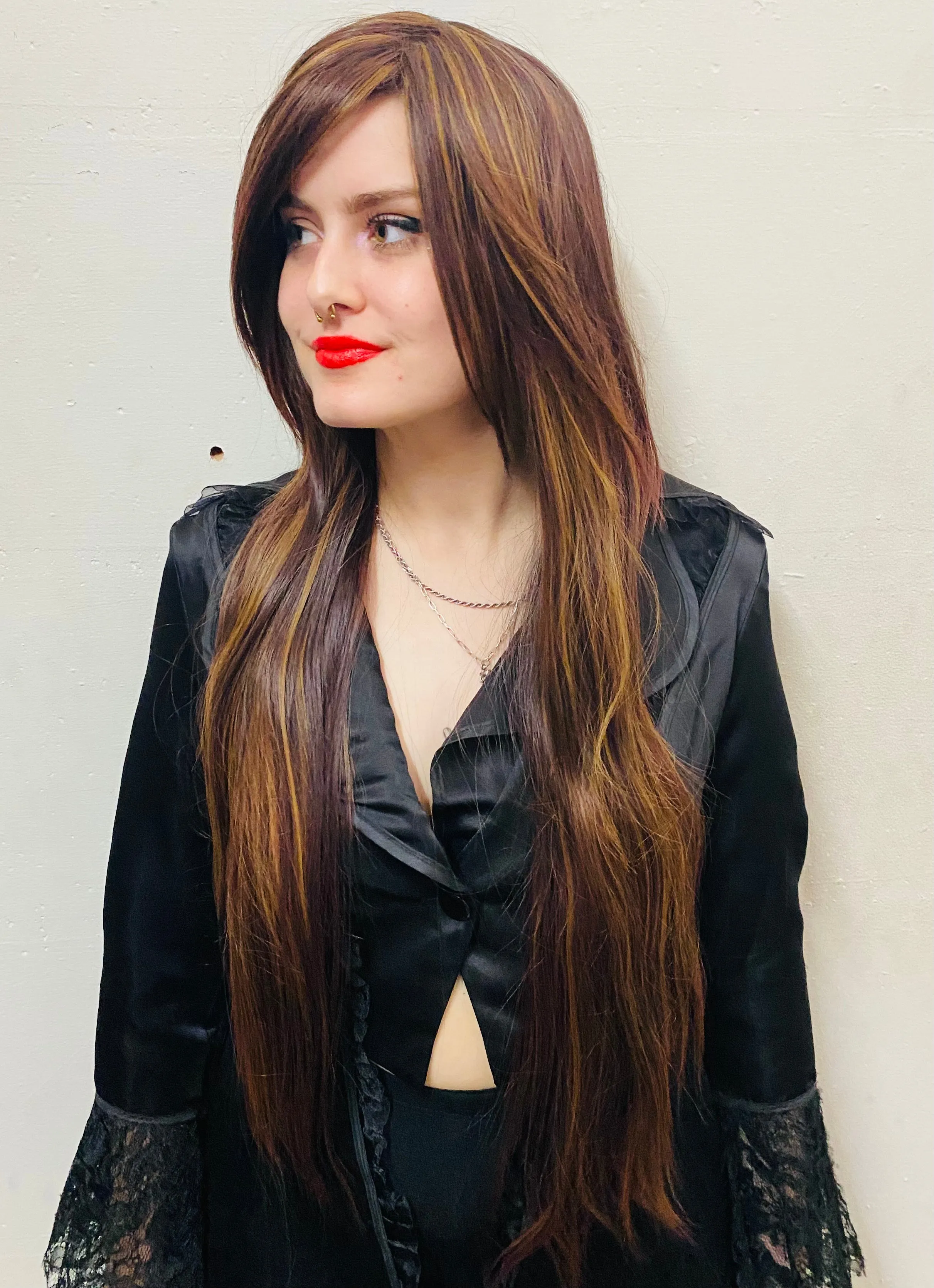 Deluxe Long Soft Wave Brown Wig