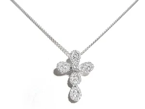 Diamond Cross 0.82ct tw Pendant Necklace