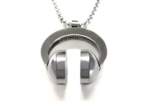 DJ Headphone Charm Pendant Necklace
