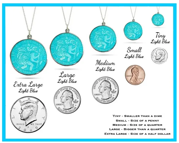 Enameled St Christopher Medals - Best Seller!